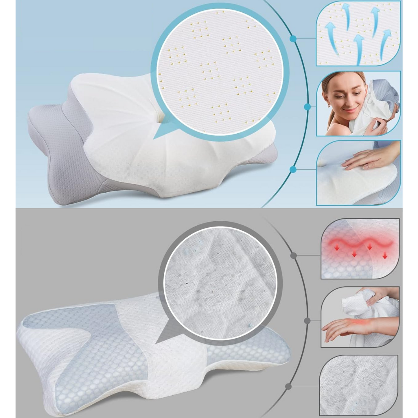 Cervikal Memory Foam Pude